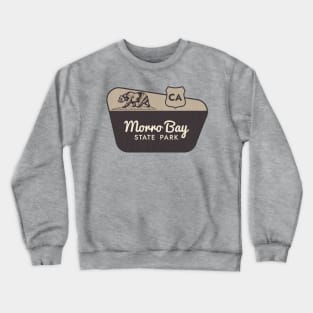 Morro Bay State Park California Welcome Sign Crewneck Sweatshirt